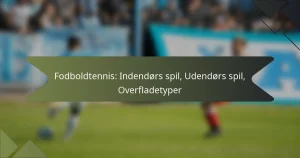 Fodboldtennis: Indendørs spil, Udendørs spil, Overfladetyper